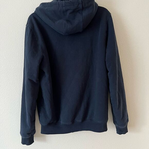 Michael Kors Blue Navy Warm Women Zip Hoodie  size Small - Picture 2 of 6